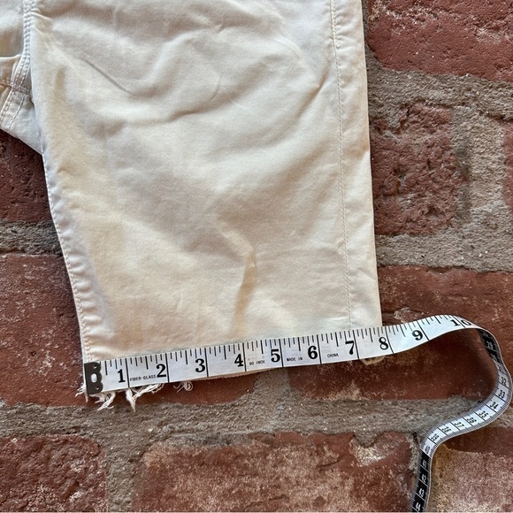 NWT MOTHER Women The Shaker Prep Short Fray High Rise Vanilla Size 24 raw hem - Picture 13 of 16